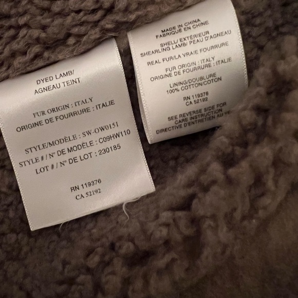 Gently used helmet lang lamb shearling jacket purchased at Helmut Lang in NYC - Picture 4 of 6